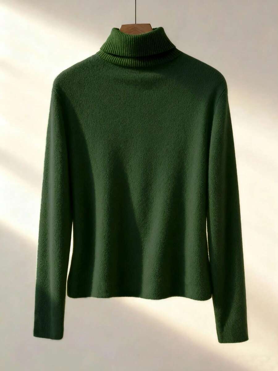 Franclia Cozy Apricot High-Neck Thermal Tee