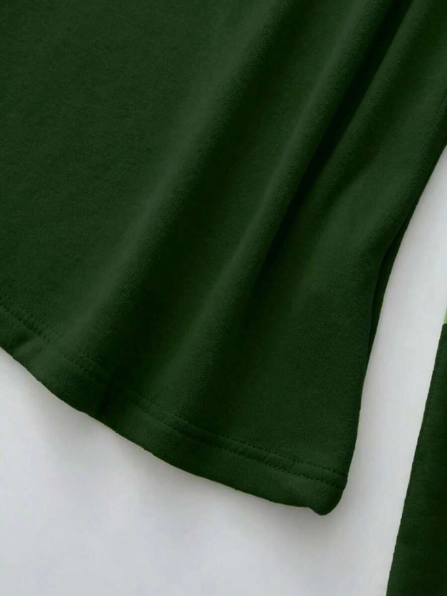 Franclia Cozy Apricot High-Neck Thermal Tee