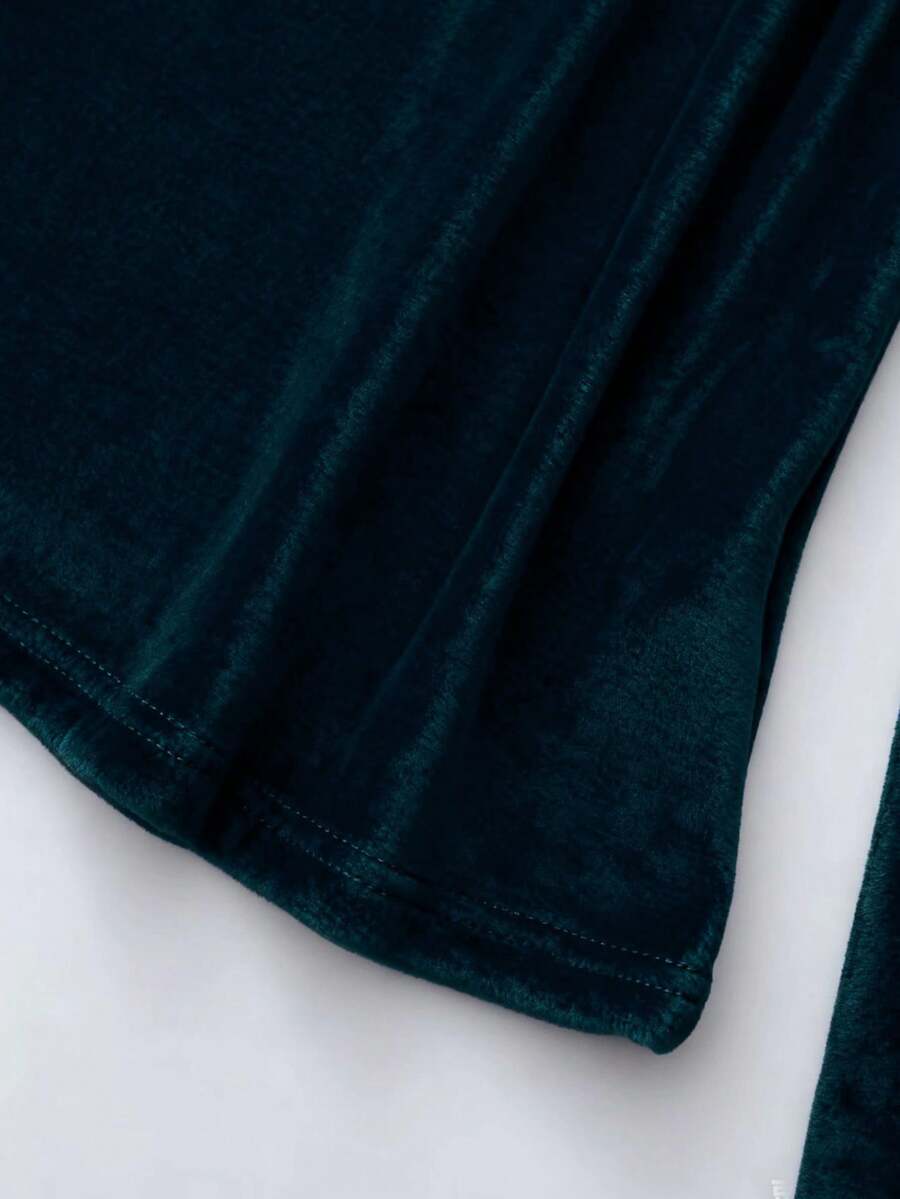 Franclia Cozy Apricot High-Neck Thermal Tee