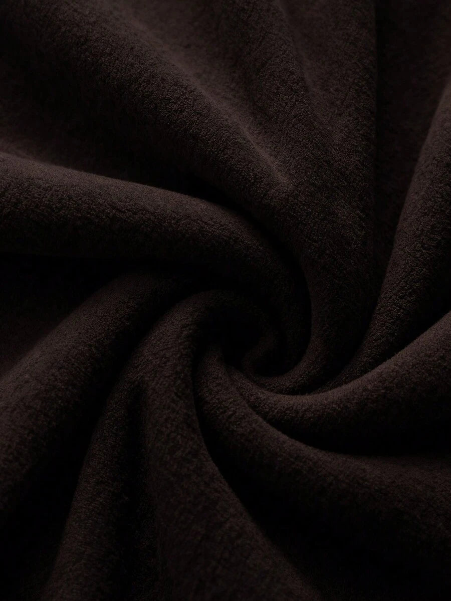 Franclia Cozy Apricot High-Neck Thermal Tee