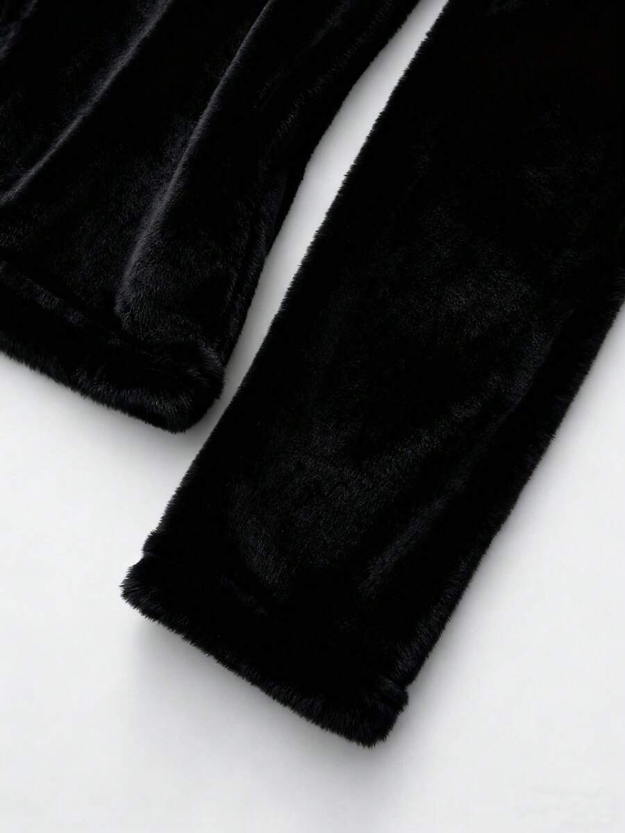 Franclia Cozy Apricot High-Neck Thermal Tee